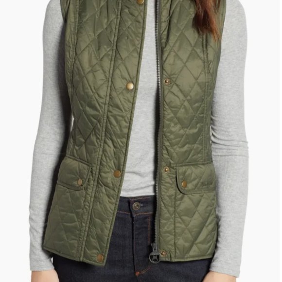 US sz 6 Barbour Barbour Otterburn Vest in Olive Classic Great Reviews - Picture 1 of 16